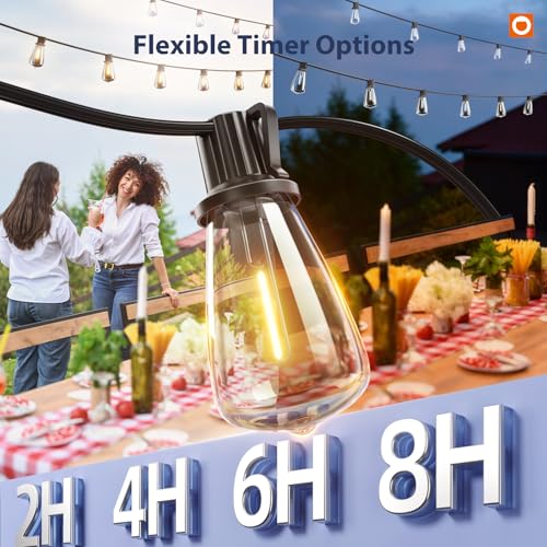 198FT(192+6) Solar String Lights Outdoor with Remote, Long-Lasting (198 Foot)