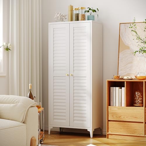 63.58 in Metal Pantry Cabinet with Adjustable Shelves