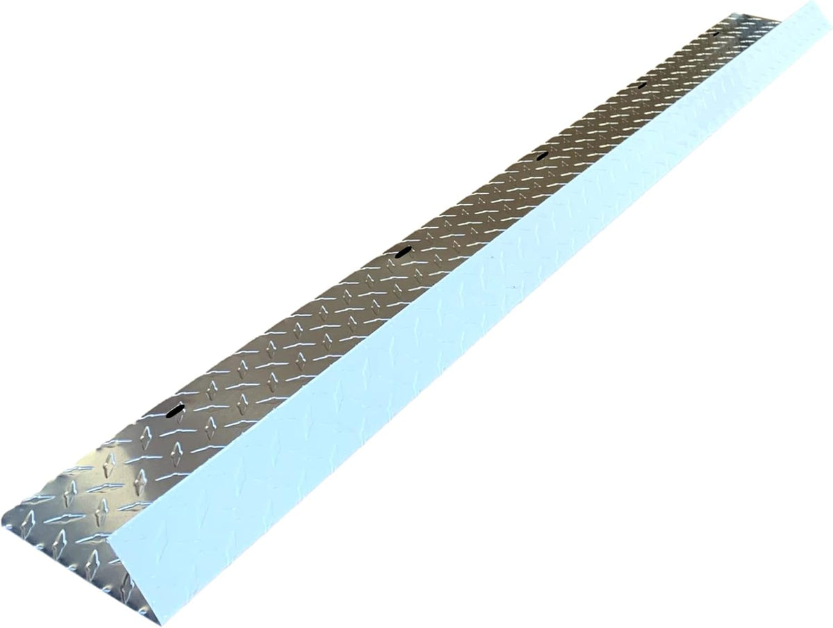 Eagle 1-26 Gauge 5 Foot Rain Diverter - Nails and Instructions Included (Mill Finish Aluminum, Copper, Galvanized, Stainless Steel & More) (1, Aluminum Diamond Plate - White)