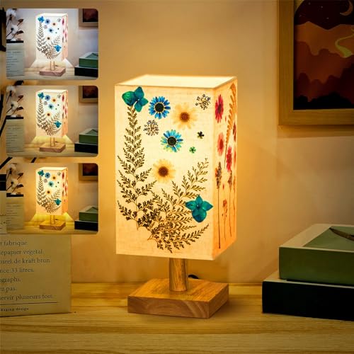 Pressed Flower Vintage Table Lamp