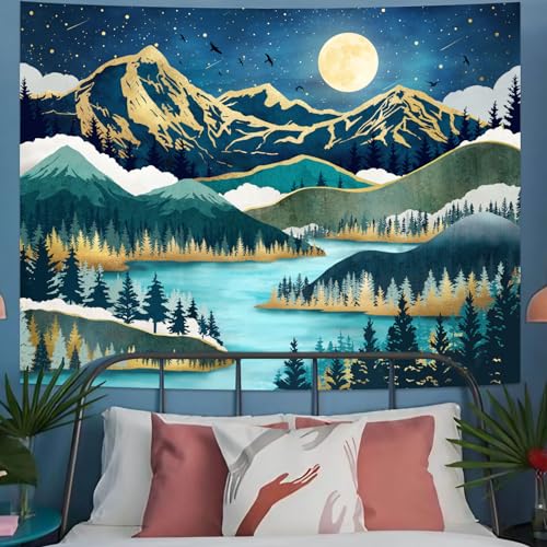 Mountain Moon Tapestry
