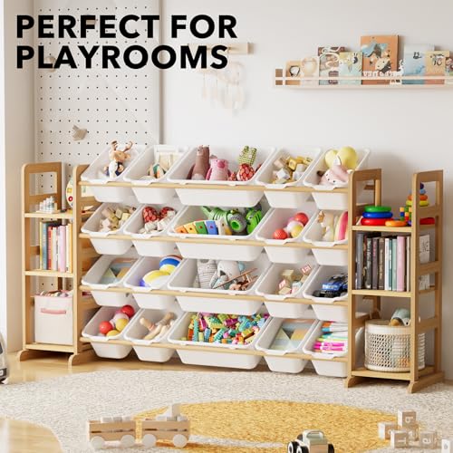 Toy Storage Organizer with 6 Shelves and 20 Bins