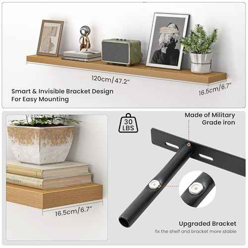 48 Inch Floating Shelves for Wall (2 Count)