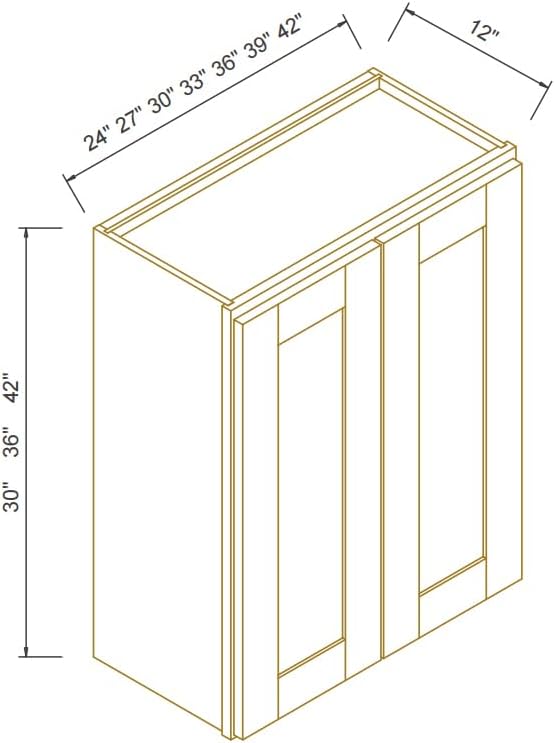 Wall-Mounted Cabinet – Solid Wood Shaker Style Medicine Cabinet with Adjustable Shelves & Soft-Close Doors for Bathroom, Kitchen, and Office Storage (Jade Green, 30" W x 12" D x 30" H)
