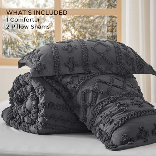 Tufted Boho Comforter Set King Size