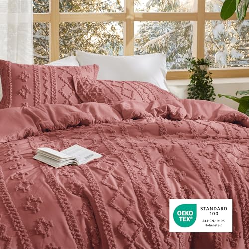 Tufted Boho Comforter Set Twin Size