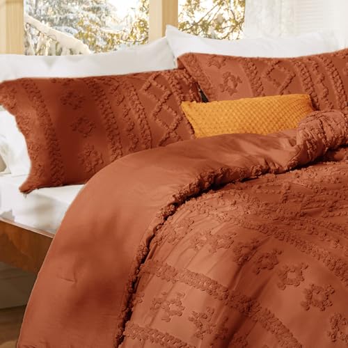 Tufted Boho Comforter Set Full Size