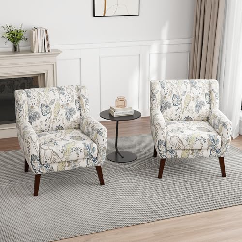 Floral Accent Chairs Set of 2 (2 Count)