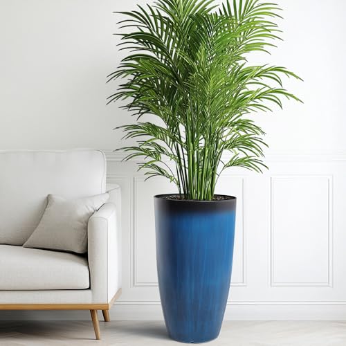 Autodaya 24" Large Tall Outdoor Planters Set of 2 (2 Count)