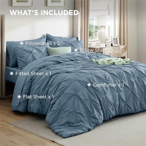 7 Piece Queen Comforter Set & Sheet Set