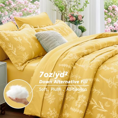 Bright Yellow Full Comforter Set