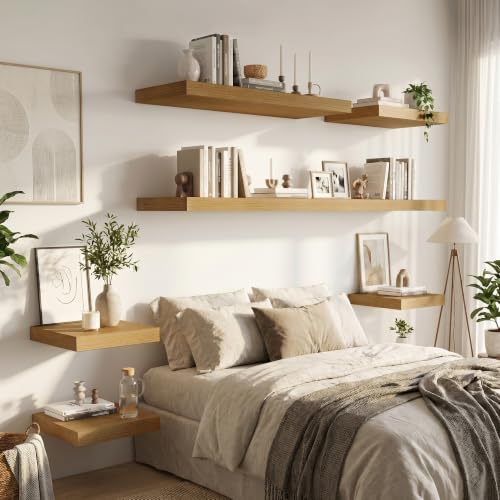 Deep Floating Shelves 48x12” Set of 2 (2 Count)