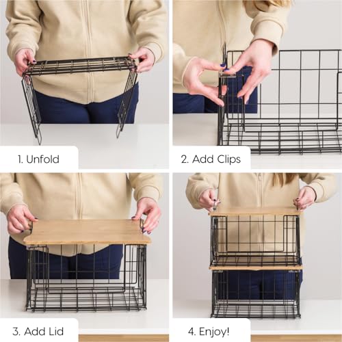 Wire Basket for Pantry Storage (2 Count)