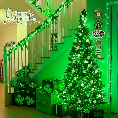 150 LED Green Christmas Lights Indoor (59 Foot)