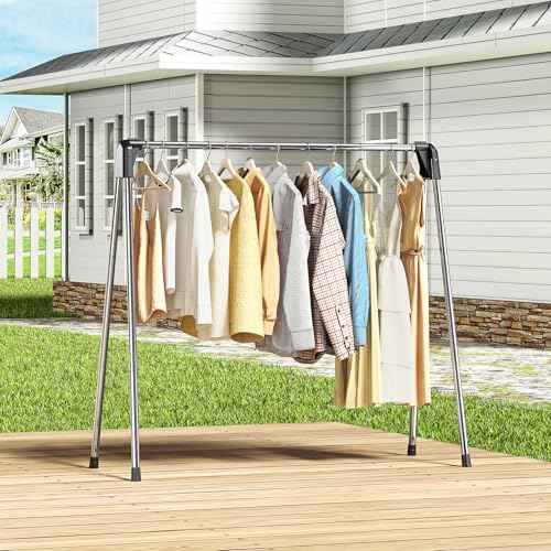 Upgraded 55" L Stainless Steel Clothes Drying Rack