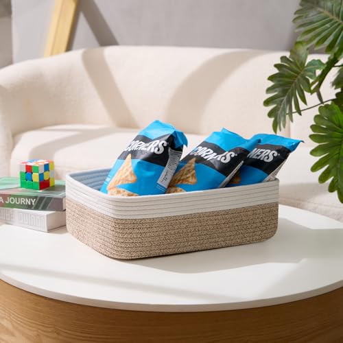 Large Shallow Organizing Baskets 15x11x5.1 Inches (3 Count)