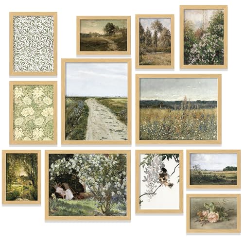 Vintage Framed Wall Art (12 Count)