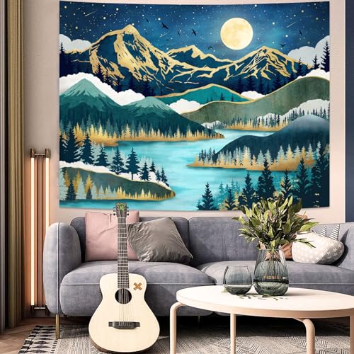 Mountain Moon Tapestry