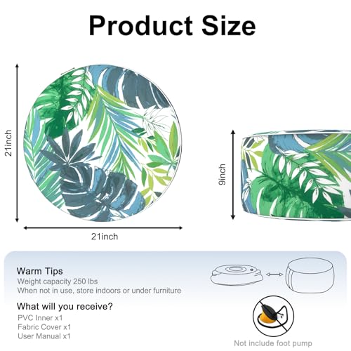 Inflatable Ottoman Stool D21 xH9 for Outdoor