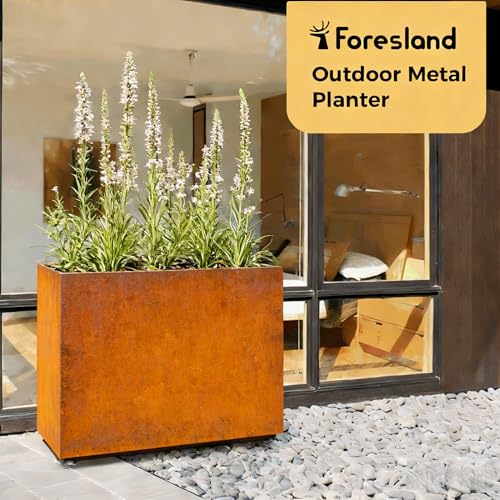 Corten Steel Style Planter Box