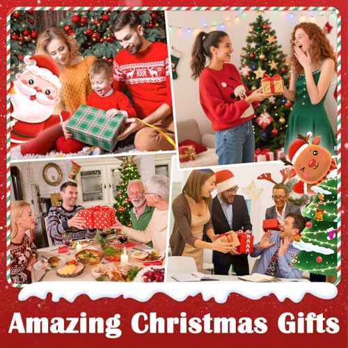 Christmas Snow Globe Candle Christmas Decorations Indoor Auto Snowfall Glitter Music Collection Snowman Child Tree with 6H Timer USB