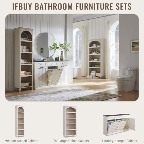 Triple Tilt Out Laundry Hamper Cabinet