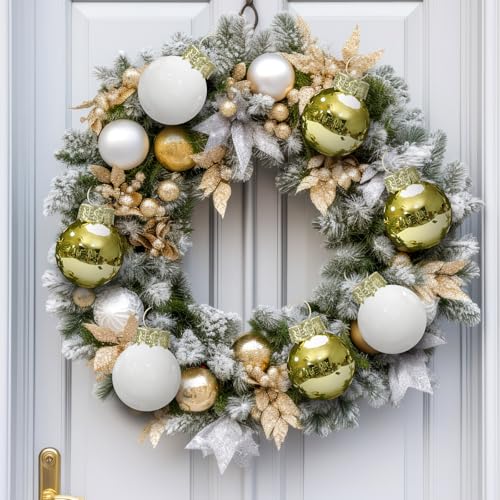 32 Pcs 1'' Mini Glass Christmas Ornament (32 Count)