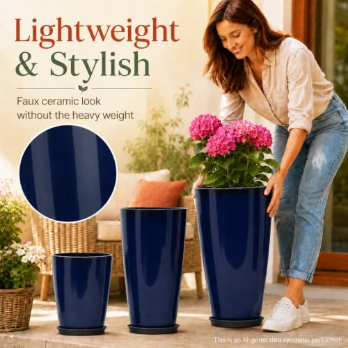 Set of 3 Tall Planter