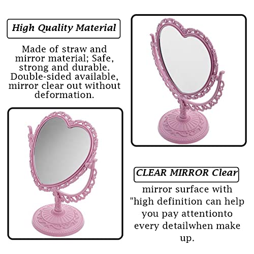 Heart Shaped Cosmetic Mirror