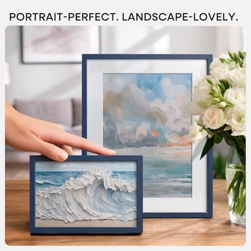 8x8 Blue Picture Frame