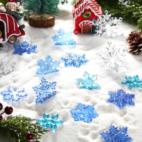 Glacier 40 Pcs Christmas Snowflake Ornaments for Xmas Tree (40 Count)