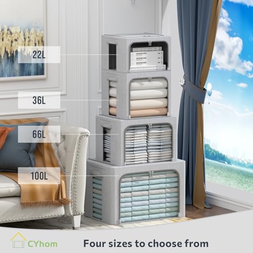 2Pack Extra Large Clothes Storage Bins Box (2 Count)