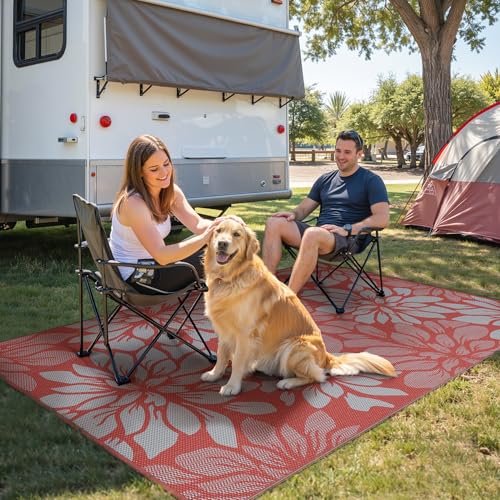 Outdoor Rug Waterproof Plastic Rugs for Patio (108 Sq Ft)