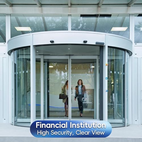 Security Safety Shatterproof Window Film 8 Mil Clear 11.8x78.7in