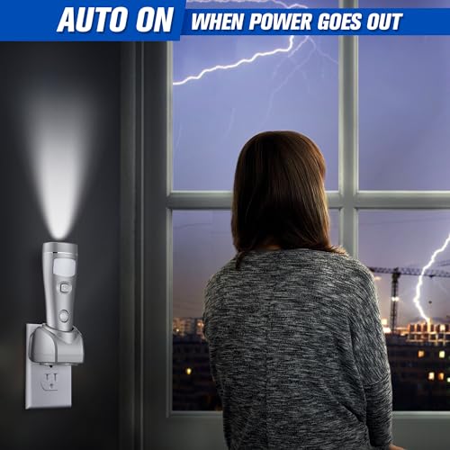 2 Pack 4 in 1 LED Emergency Lights for Home Power Failure (2 Count)