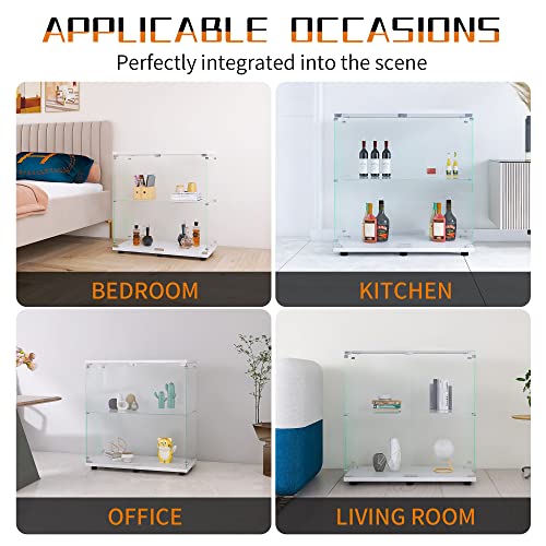 White Glass Display Cabinet