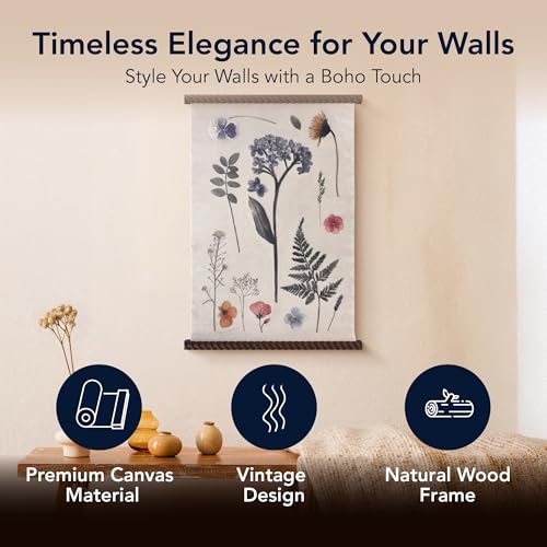 Spindle Tapestry Floral Wall Art