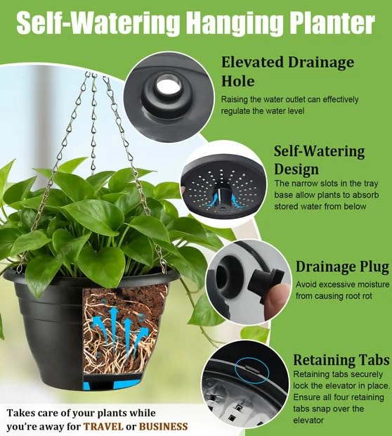 Hanging Planters 11 Inch (4 Count)