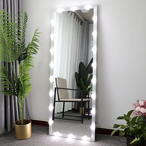 65" x 24"Full Length Mirror with Lights and Stand Touch Control