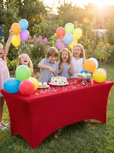 Spandex Table Cloth 2 Pack [4FT (2 Count)
