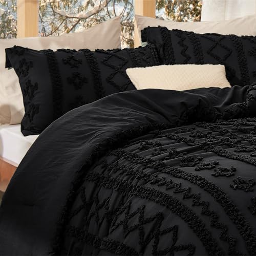 Tufted Boho Comforter Set King Size