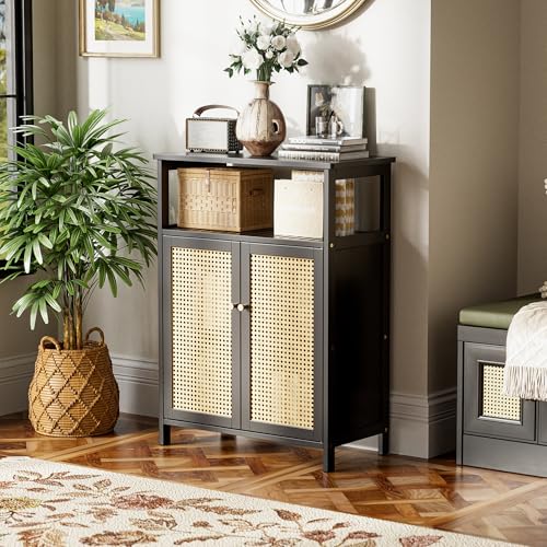 Rattan Bathroom Storage Cabinet