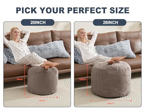 Brown Pouf Ottoman