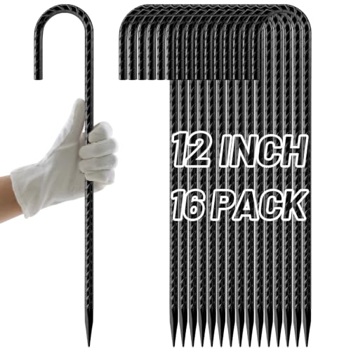 Rebar Stakes 12 Inch J Hook (16 Count)