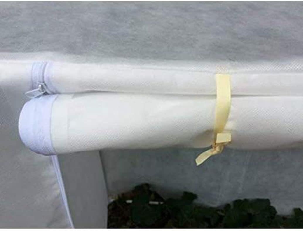 Agfabric Plant Covers Freeze Protection with Zipper 0.9oz 135"x120"x48" Shrub Cover Winter Tree Jacket for Frost Protection&Season Extension,White,2 Pack