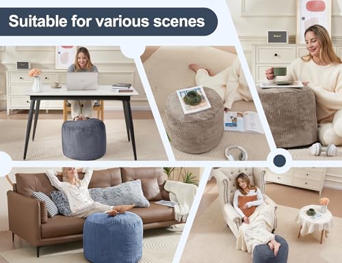 Small Pouf Ottoman Foot Rest Footstool and Ottomans Small for Couch Foot Stools for Living Room