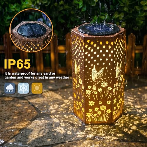 Hummingbird Solar Lantern Gifts for Women Mom Grandma