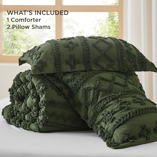 Tufted Boho Comforter Set Oversized King