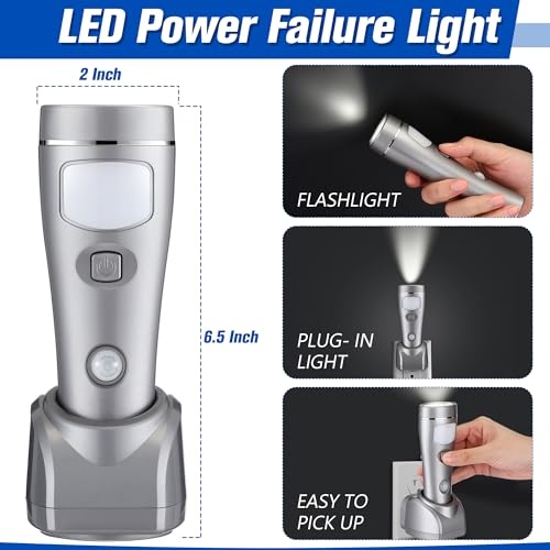 4 Pack 4 in 1 LED Emergency Lights for Home Power Failure (4 Count)