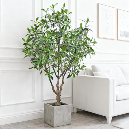 7.5ft Large Realistic Artificial Olive Tree with Olives